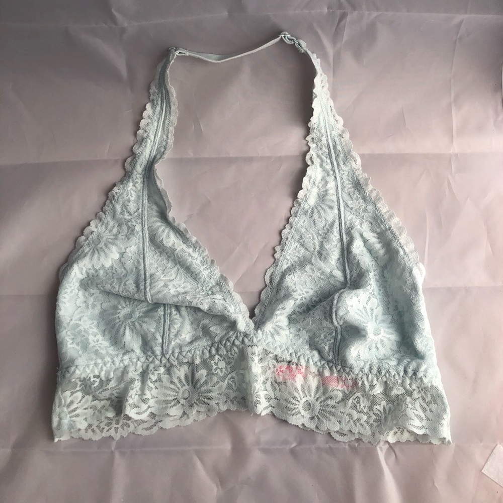 Pink Victoria’s Secret halter bralette